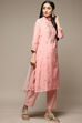 Yellow Cotton Blend Straight Kurta Suit Set image number 5