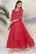 Black Cotton Fusion Dress image number 3