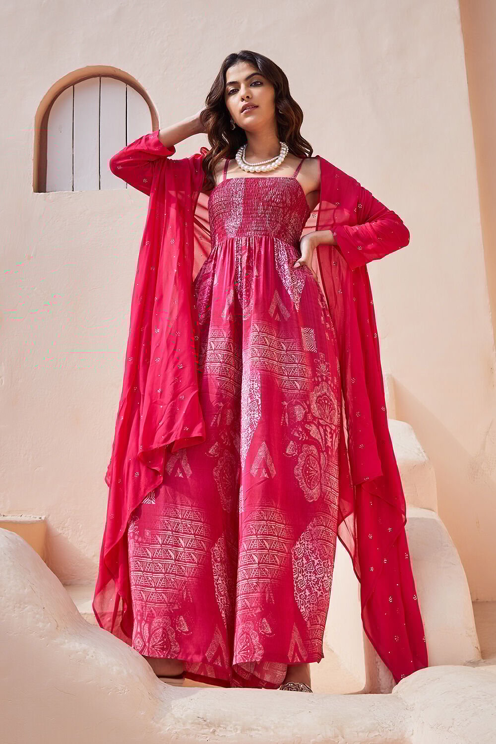 Biba pink dress top