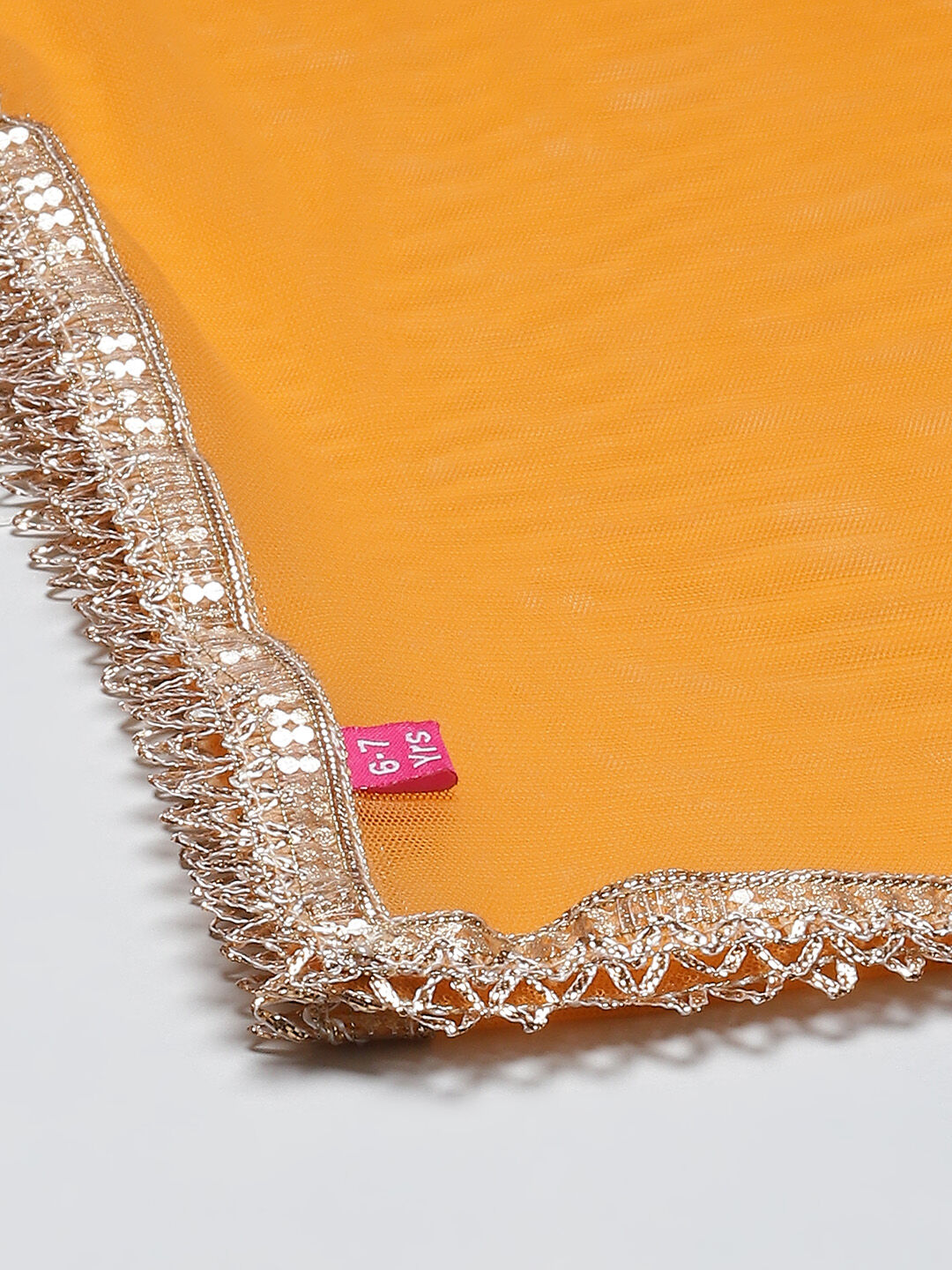 Orange Art Silk A-Line Straight Kurta Palazzo Suit Set image number 3