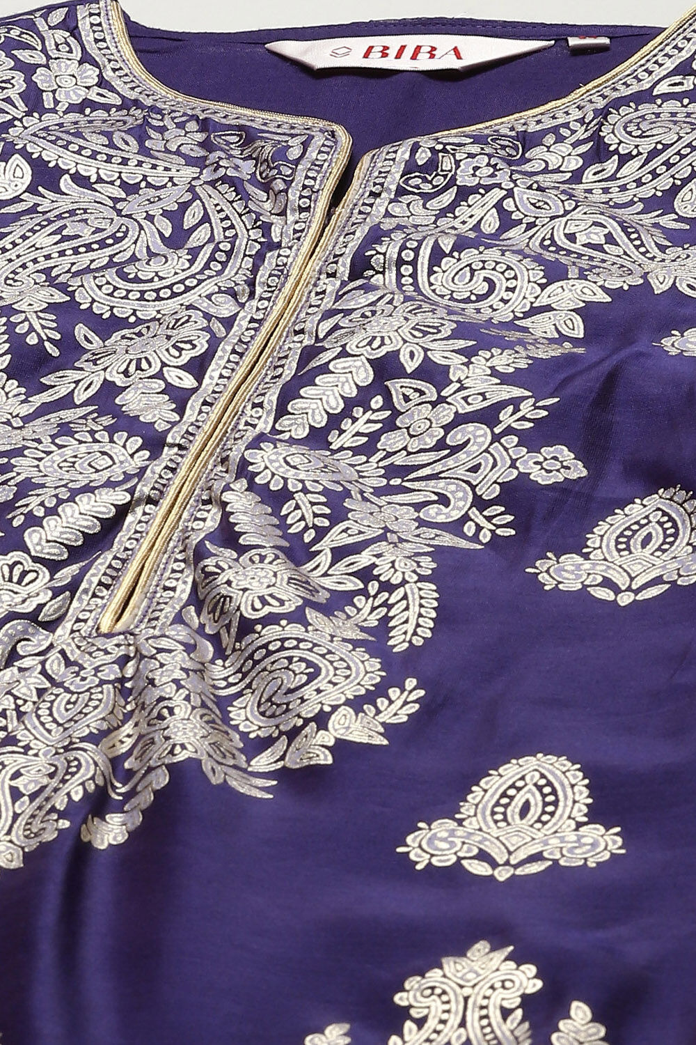 Purple Polyester Straight Printed 2 Piece Set image number 1