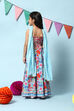 Pink Viscose Short Top Lehenga Set image number 4