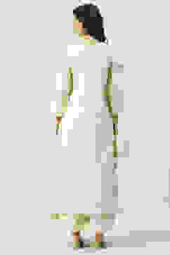 Natural Cotton Asymmetric Set Kurta Palazzo Suit Set image number 4