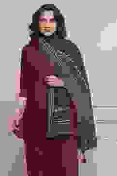 Navy Polyester Printed Dupatta image number 2