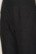 Black Poly Viscose A-Line Kurta Slim Pant Suit Set image number 5