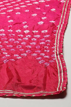 Pink Silk Blend Unstitched Suit set image number 4