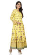 Off White Cotton Kalidar Printed Kurta image number 2
