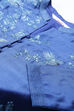 Blue Cotton Silk Front Open Kurta Skirt Suit Set image number 1