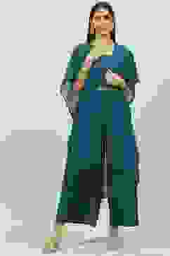 Teal LIVA Straight 2 Piece Set image number 6