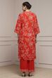 Navy Blue Viscose Rayon Straight Suit Set image number 4
