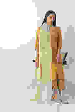 Off White Poly Cotton Dupatta image number 0