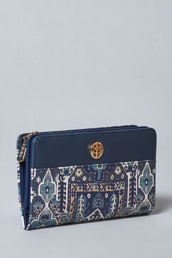 Navy Pu Leather Wallet image number 5