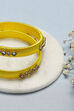 Yellow Plastic & Thread Bangles image number 1