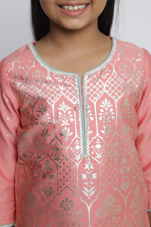 Turquoise Cotton Straight Kurta Legging Suit Set image number 1