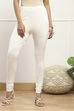 Camel Cotton Blend Solid Churidar image number 4