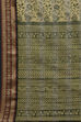 Olive Cotton Woven Unstitched Suit Set image number 3