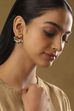 Multicolor Brass Studded Stud Earrings image number 3