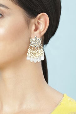 Grey Brass Earrings image number 1