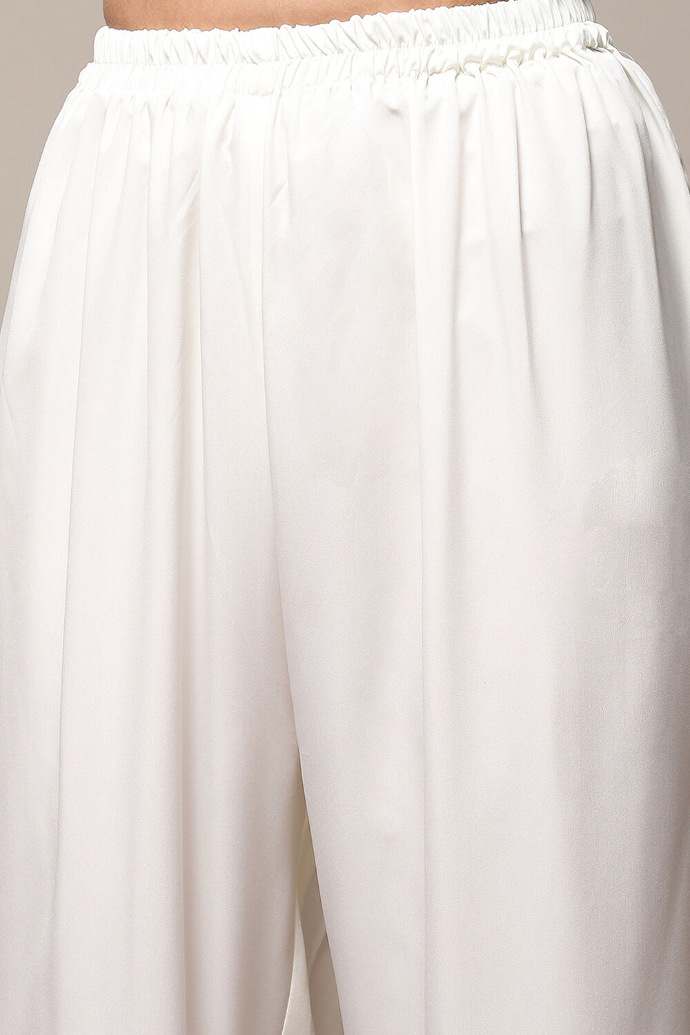 Indigo Chanderi Silk Unstitched Suit Set image number 3