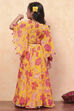 Yellow Polyester Printed Flared Lehenga Set image number 4