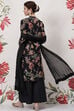 Rohit Bal Black Silk & Cotton Straight Kurta Suit Set image number 5