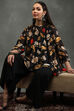Cream-Colored Silk Chanderi Floral Printed Gathered Co-ord Set image number 0