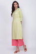 Ice Blue Rayon Straight Kurta image number 2