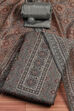 Mustard Yellow Chanderi Printed Unstitched Suit Set image number 0