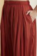 Rust Cotton Mirror Work Short Kurta Set image number 2