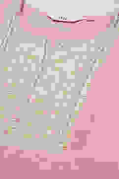 Pink Cotton Straight Embroidered Kurta image number 5