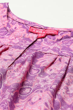 Purple Rayon Printed Sleepwear image number 1