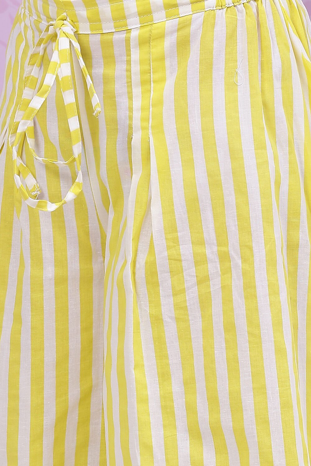 Light Blue Cotton Straight Printed Kurta Set image number 2