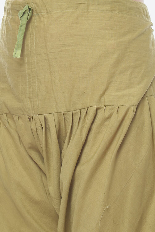 Light Green Cotton Blend Hand Embroidered Unstitched Suit Set image number 2