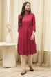 Navy Rayon Straight Kurta Palazzo Suit Set image number 4