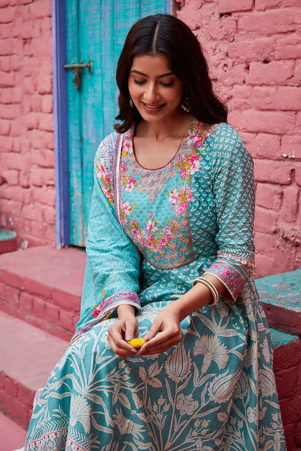 Biba green anarkali cheap