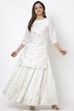 Off White Art Silk Skirt image number 4
