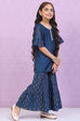 Blue Art Silk Straight Kurta Set image number 5