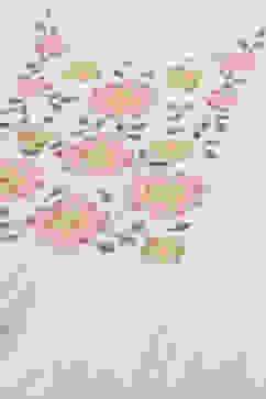 Light Blue Chanderi Blend Printed Unstitched Suit Set image number 2