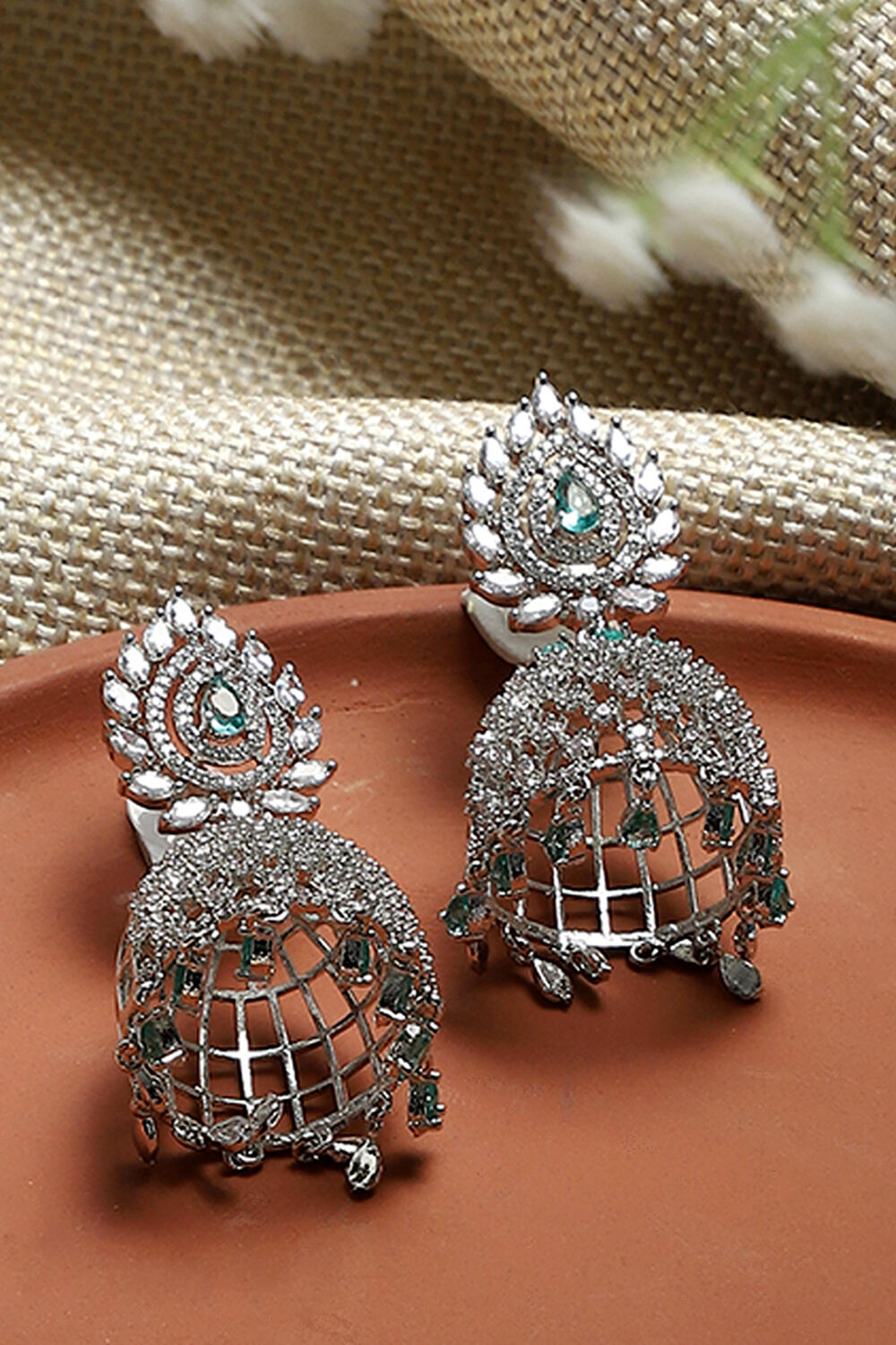 Blue Alloy Jhumka image number 0