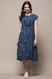 Indigo Rayon Straight Kurta image number 5