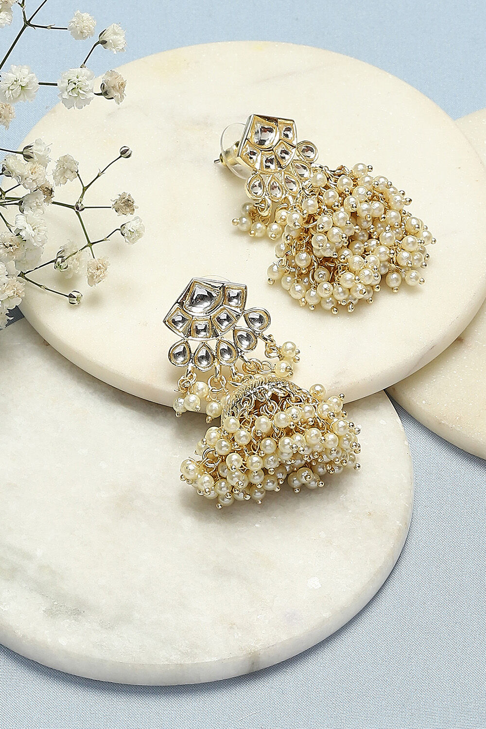 Gold Brass Earrings image number 0