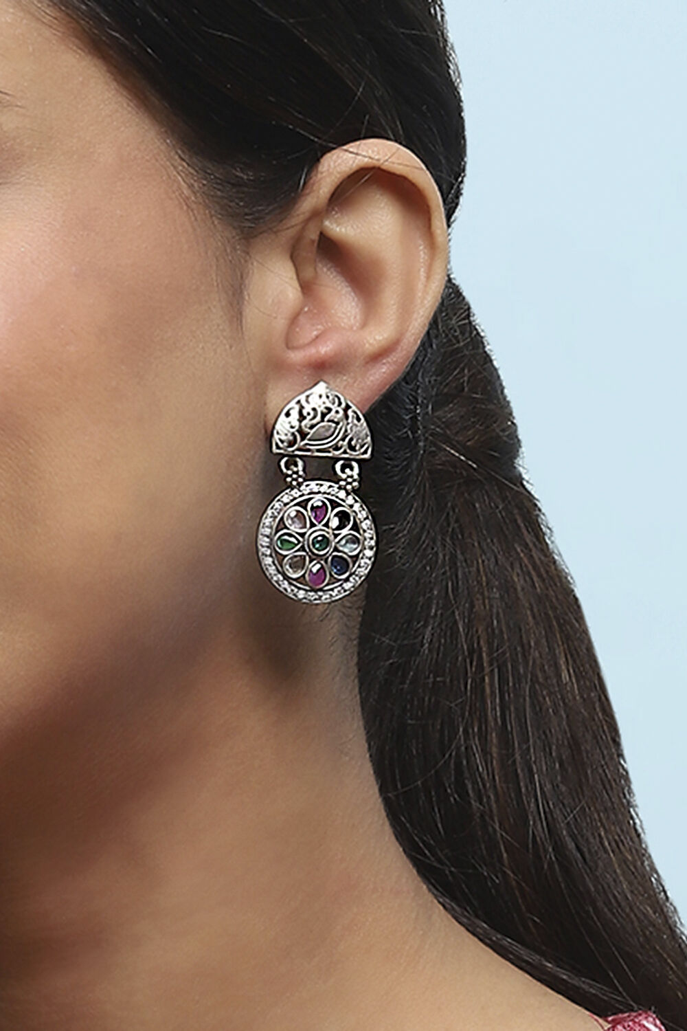 Multi Oxidised Brass Drop & Danglers image number 3