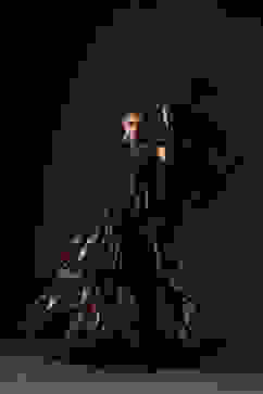 Rohit Bal Black Cotton Silk Anarkali Printed Suit Set image number 0