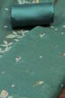 Green Cotton Jamdani Unstitched Suit Set image number 1