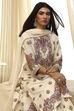 Beige Pure Cotton Printed Straight Suit Set image number 7