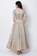 Grey Poly Cotton Lehenga Set image number 5