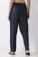 Blue Tencel Slim Pants image number 5