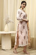 Blue Cotton Hand Block Print Unstitched Suit Set image number 6