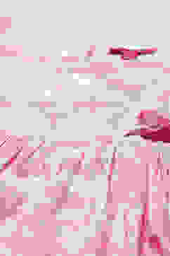 Pink Viscose Flared Dress image number 1