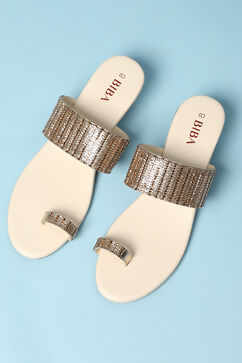 Gold Pu Ring Toe Wedges image number 5